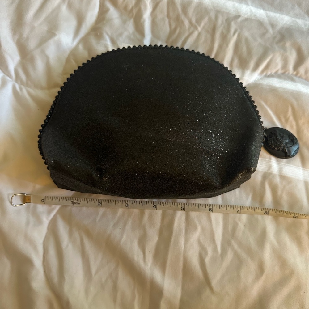 MAC BLACK GLITTER MAKEUP BAG